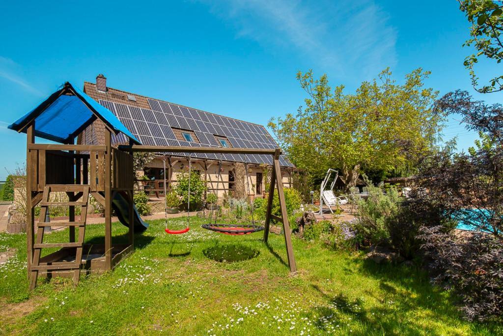 Ferienwohnung Am Walnussbaum Parchtitz Esterno foto