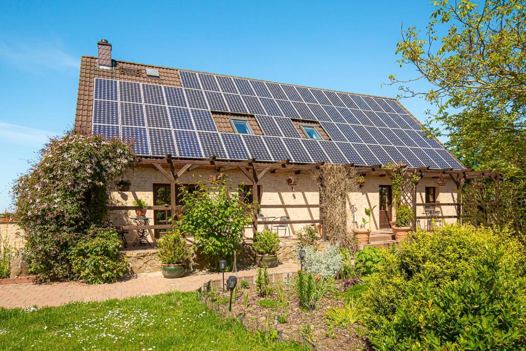 Ferienwohnung Am Walnussbaum Parchtitz Esterno foto