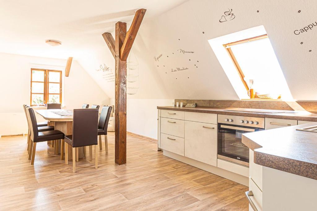 Ferienwohnung Am Walnussbaum Parchtitz Esterno foto